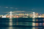 Rainbow Bridge viewed from Toyosu Bridge
