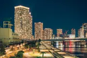 Harumi area skyscrapers