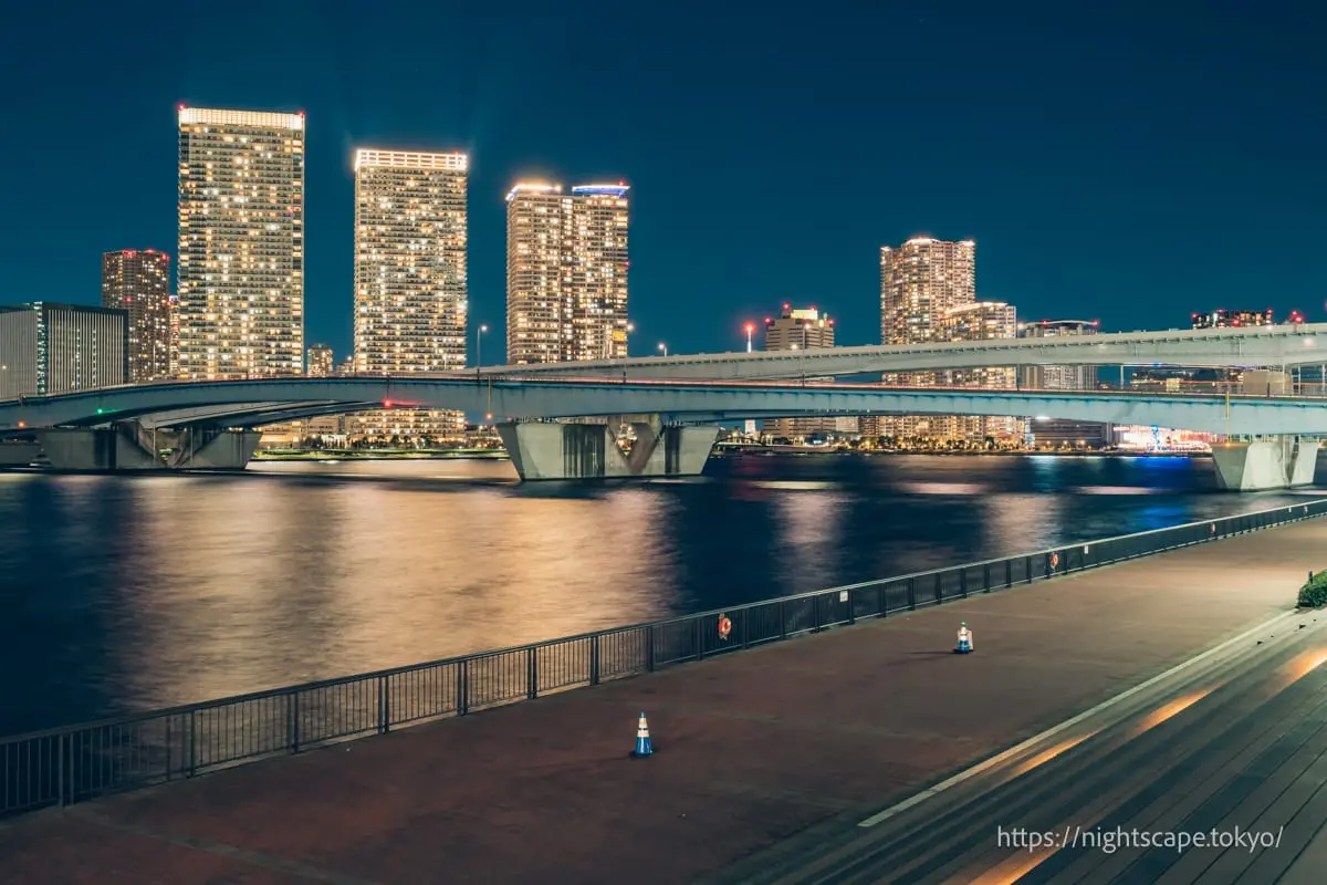 Shin-Toyosu Sakura Squareの夜景