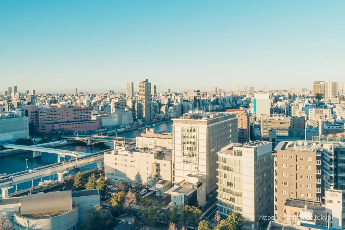 View from APA Hotel Ryogoku Eki Tower guest room