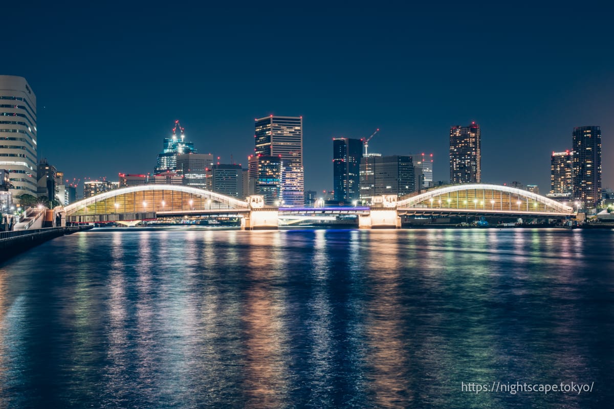 勝鬨橋の夜景