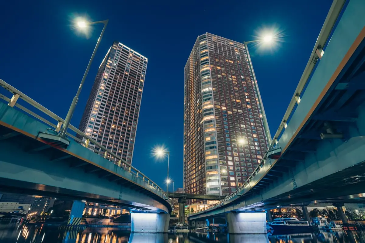 渚橋の夜景