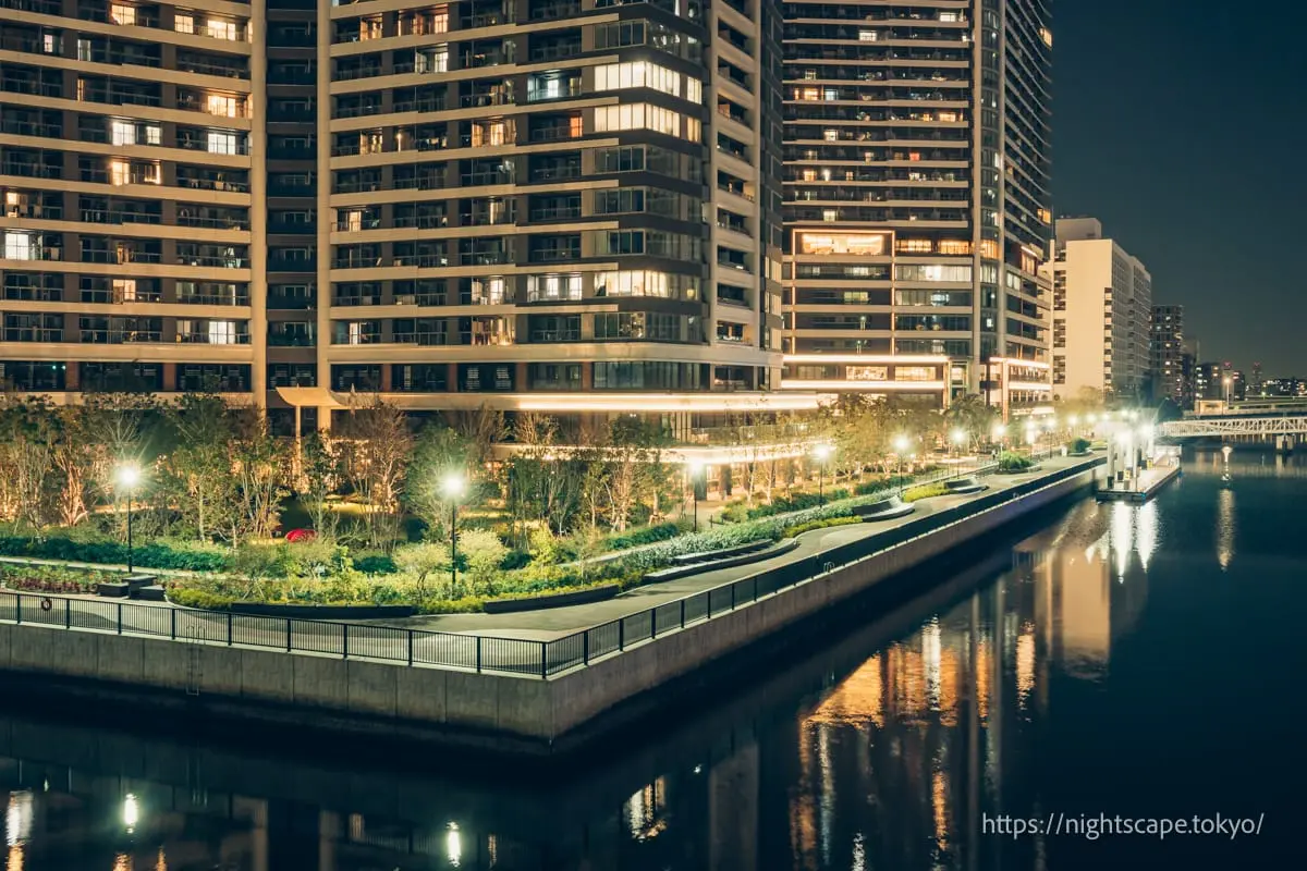 Park Tower勝鬨周邊的夜景