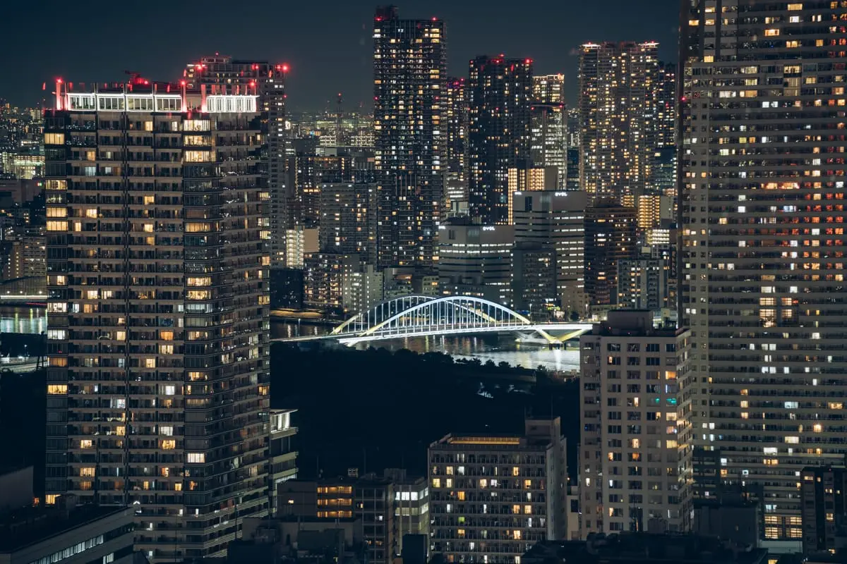 Tsukiji Bridge spanning the Sumida River