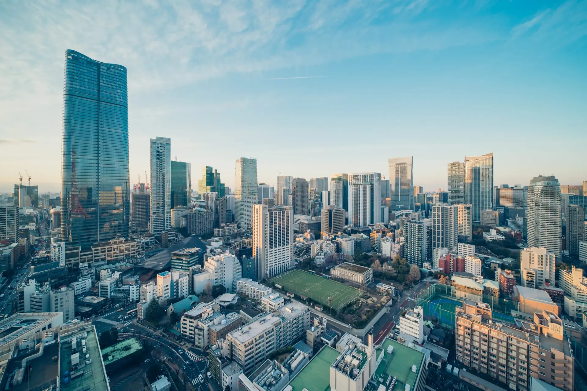 Toranomon skyscrapers including Azabudai Hills