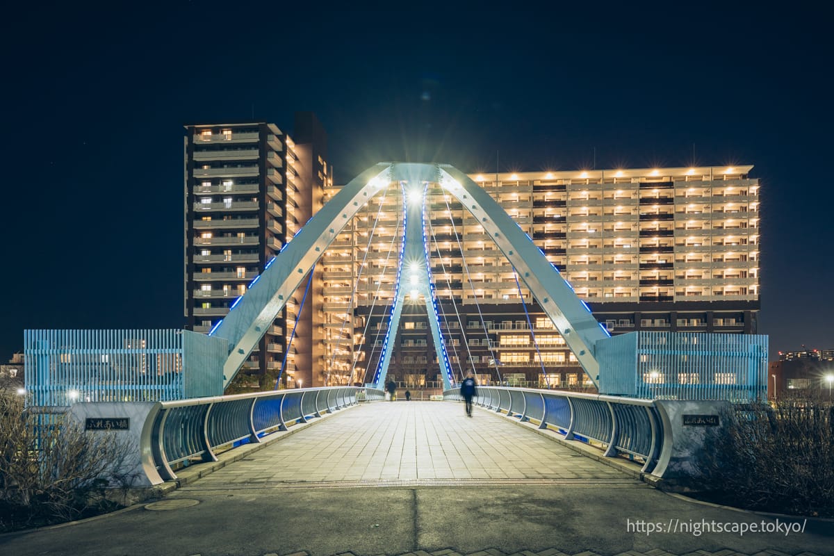 Old Nakagawa Riverbank and Fureai Bridge: Access, Hours & Night 