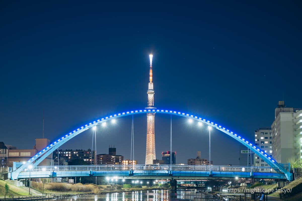 Old Nakagawa Riverbank and Fureai Bridge: Access, Hours & Night 