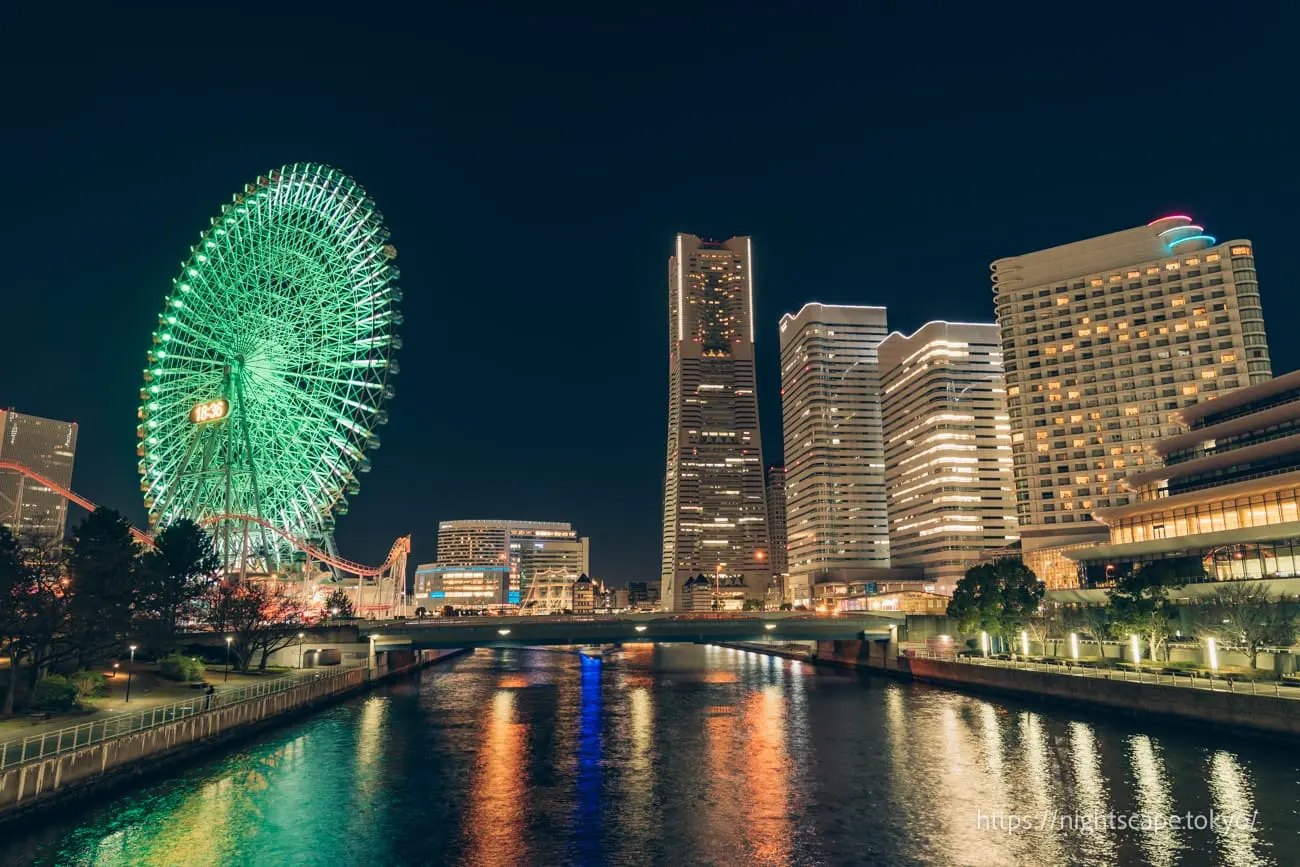 從女神橋眺望的夜景