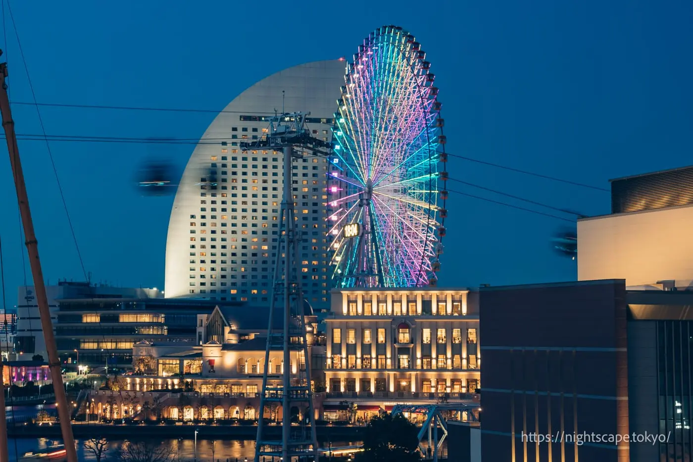 Pacifico Yokohama and Cosmo Clock 21