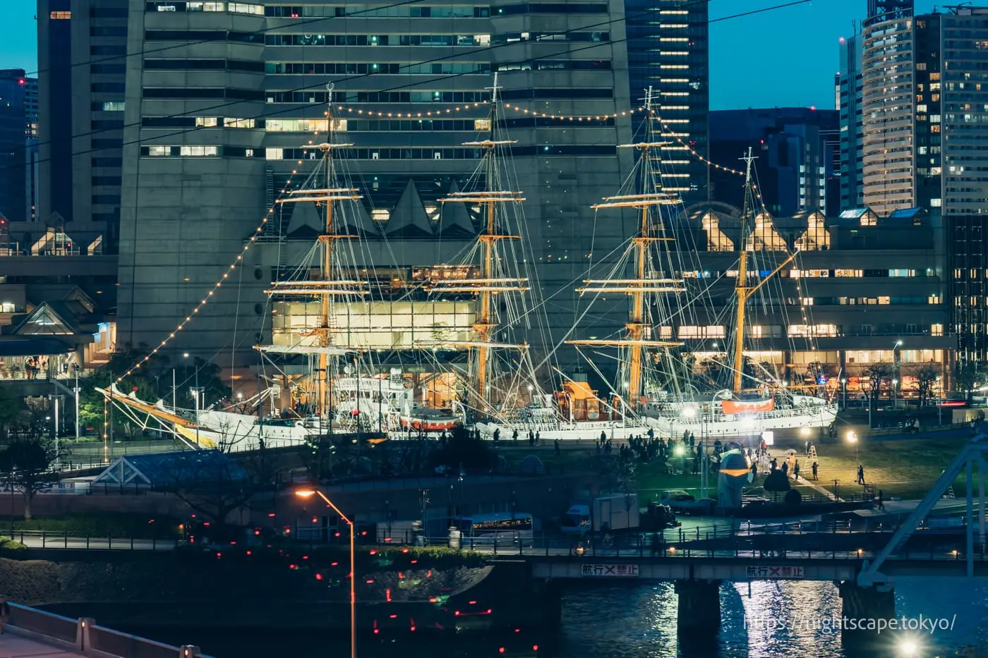 Illuminated Nippon Maru Memorial Park