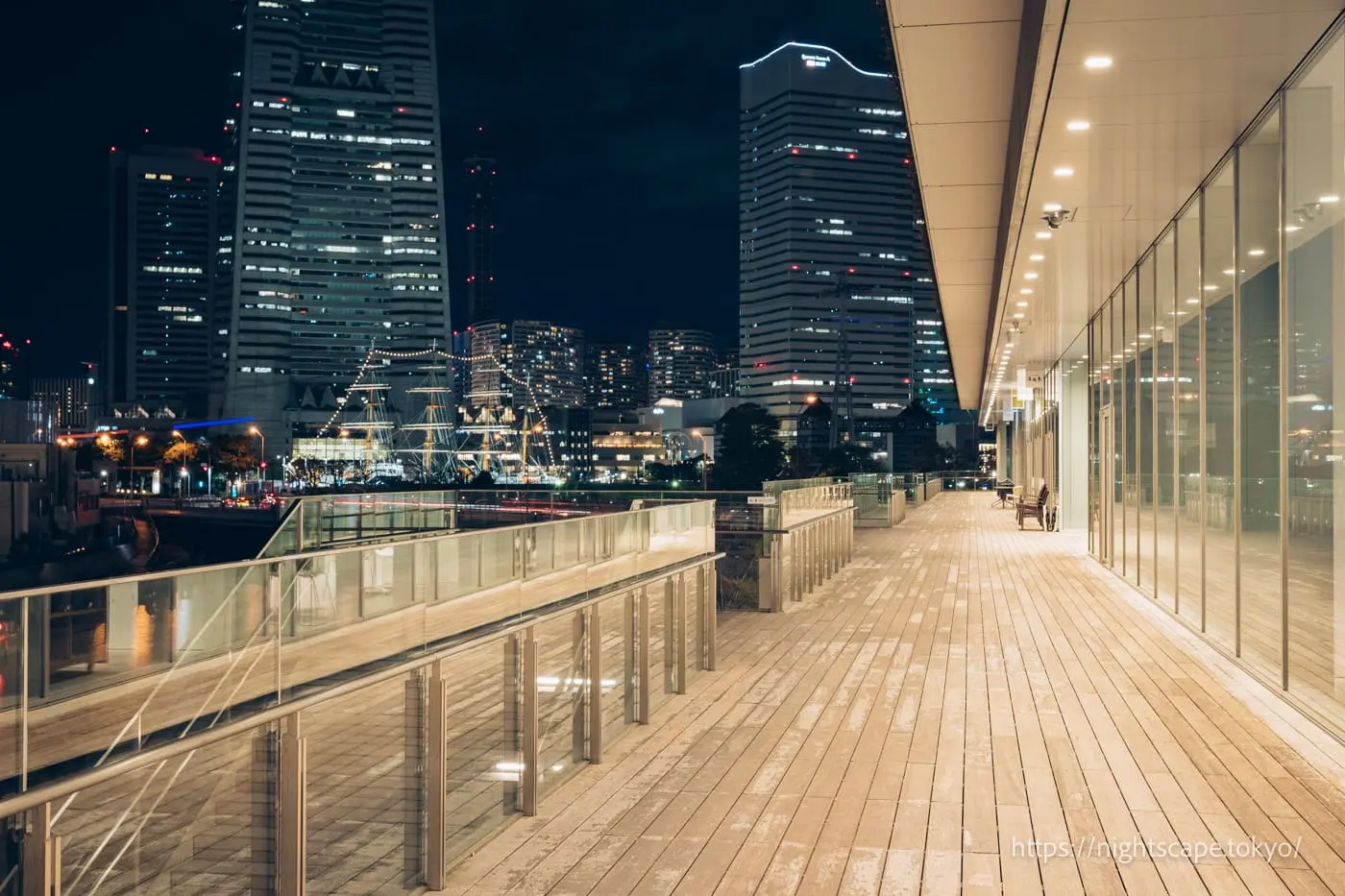 Wood Terrace on 2F of Yokohama City Hall