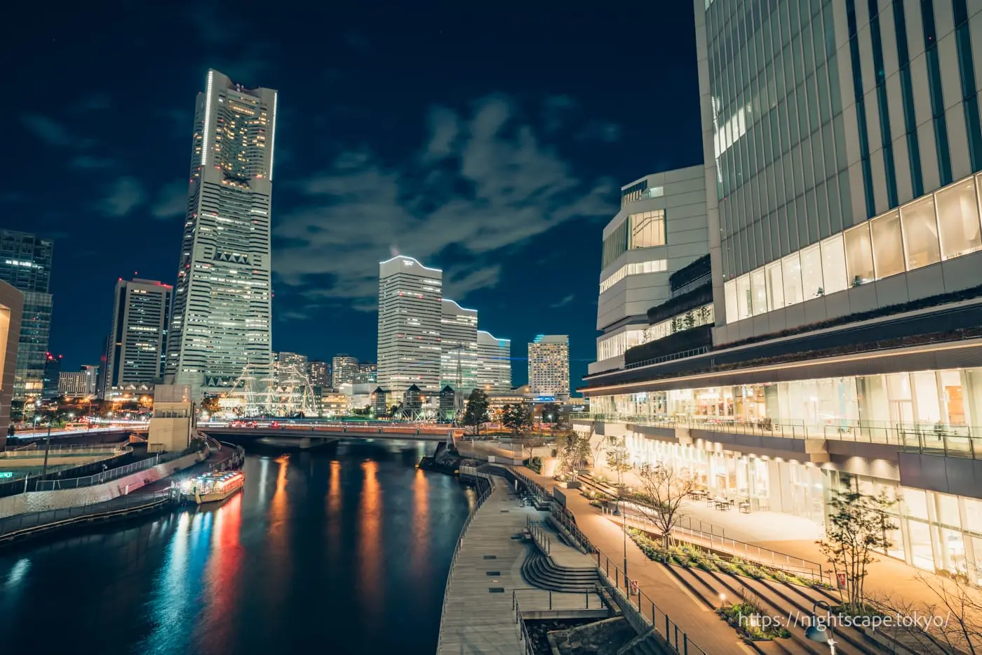 Exterior of Yokohama City Hall and Minato Mirai cityscape