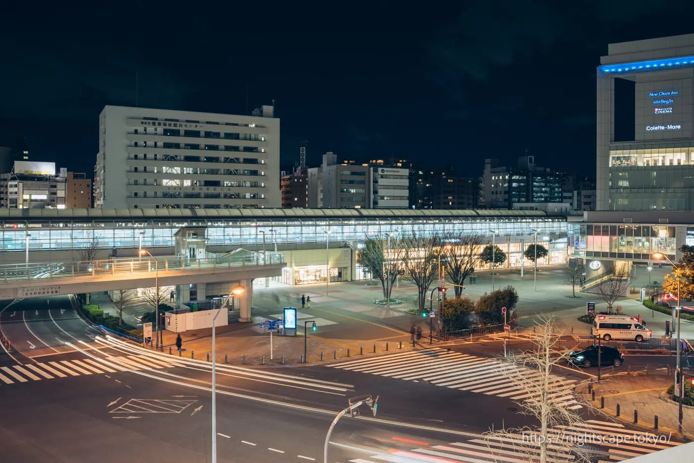 樱木町站周边夜景