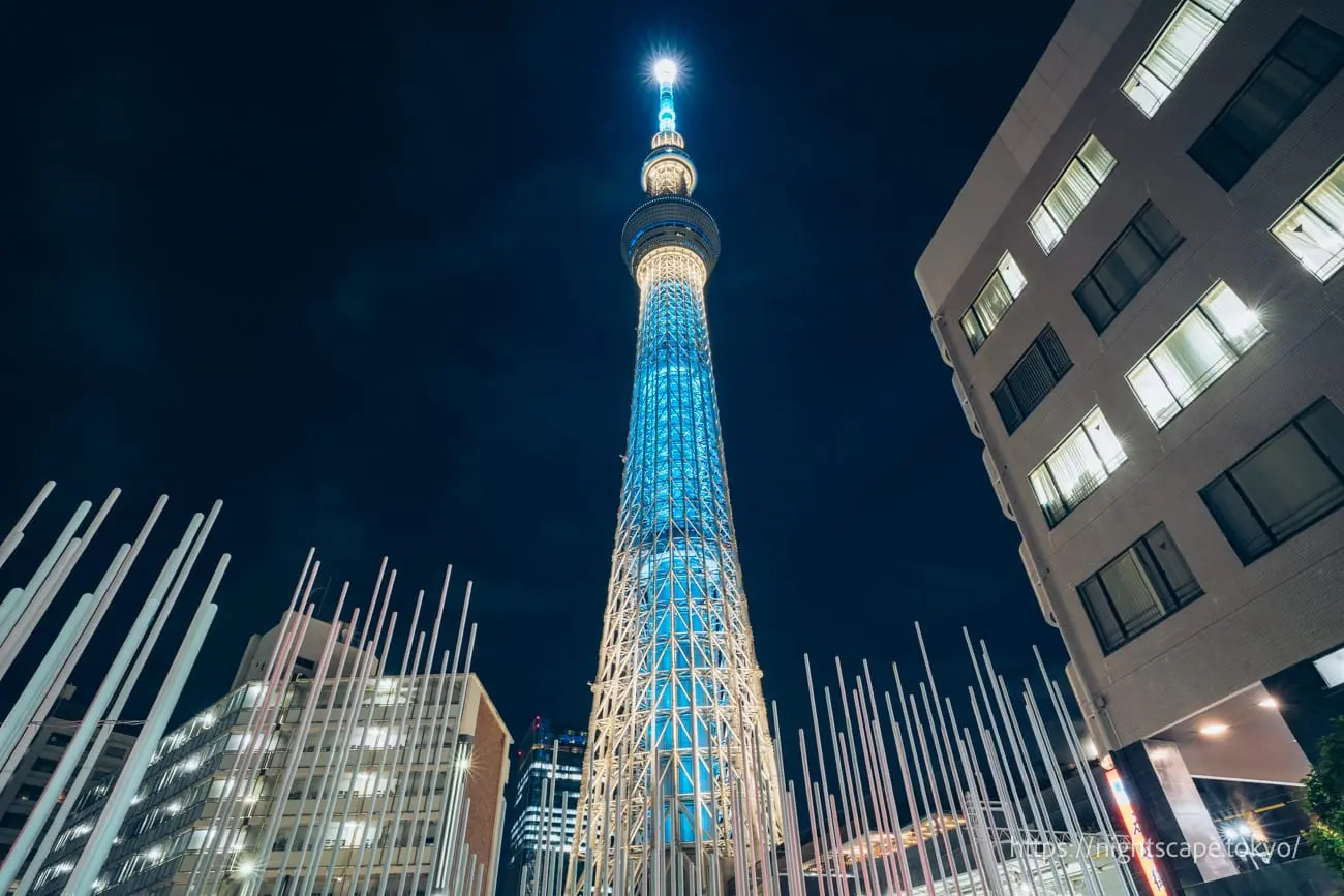 Night view from Koume Children's Park