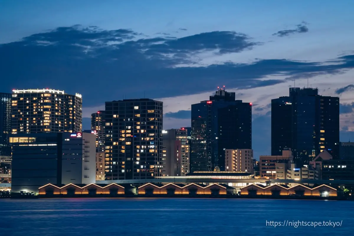 港区方面のビル夜景