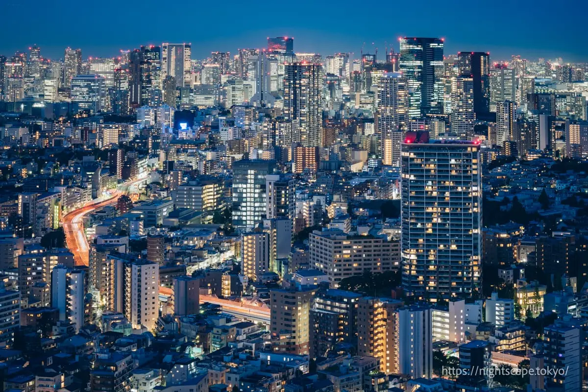 首都高速道路與惠比壽周邊街景