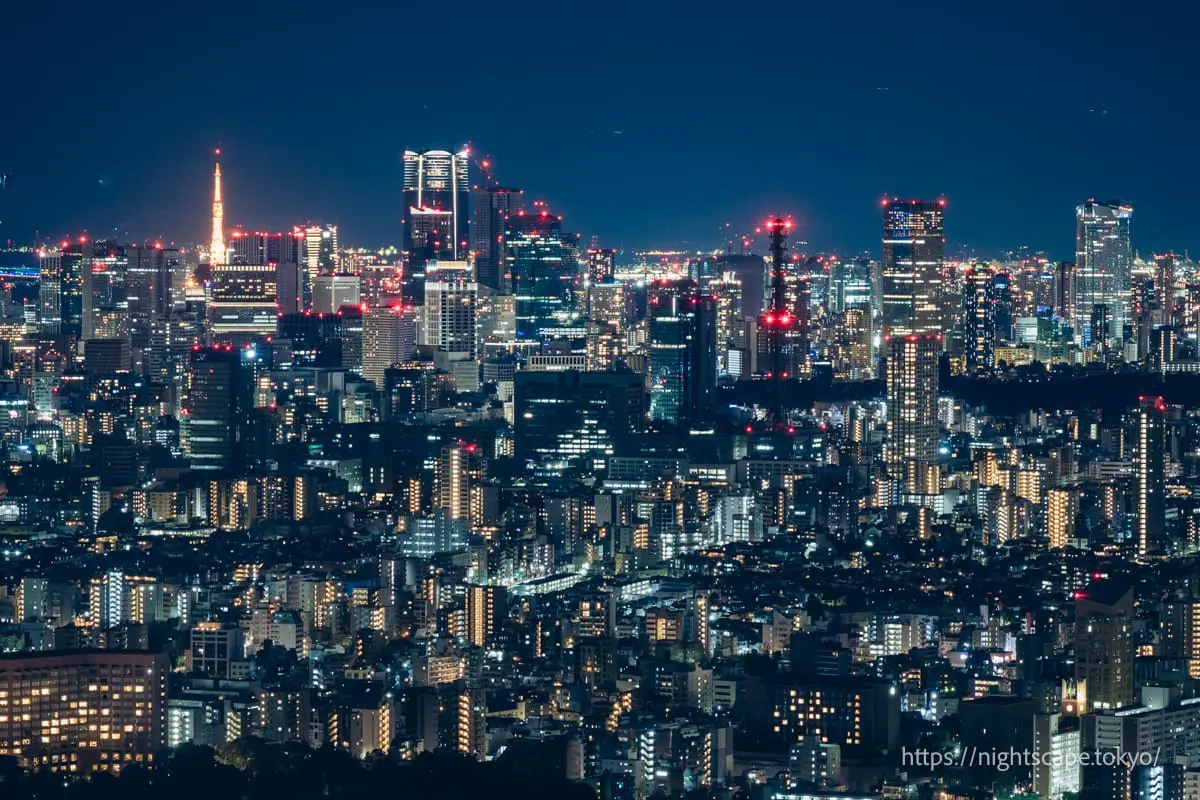 東京鐵塔與港區方向夜景