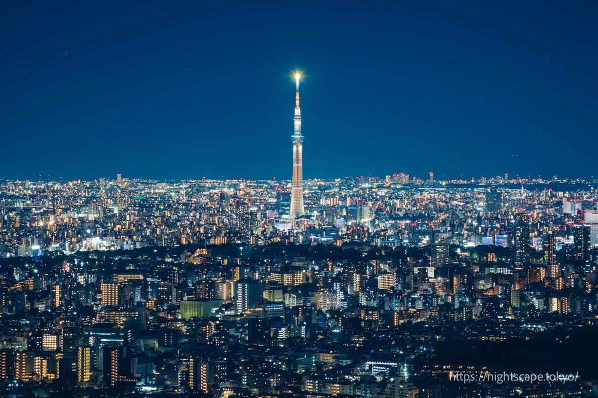 晴空塔與淺草方向夜景