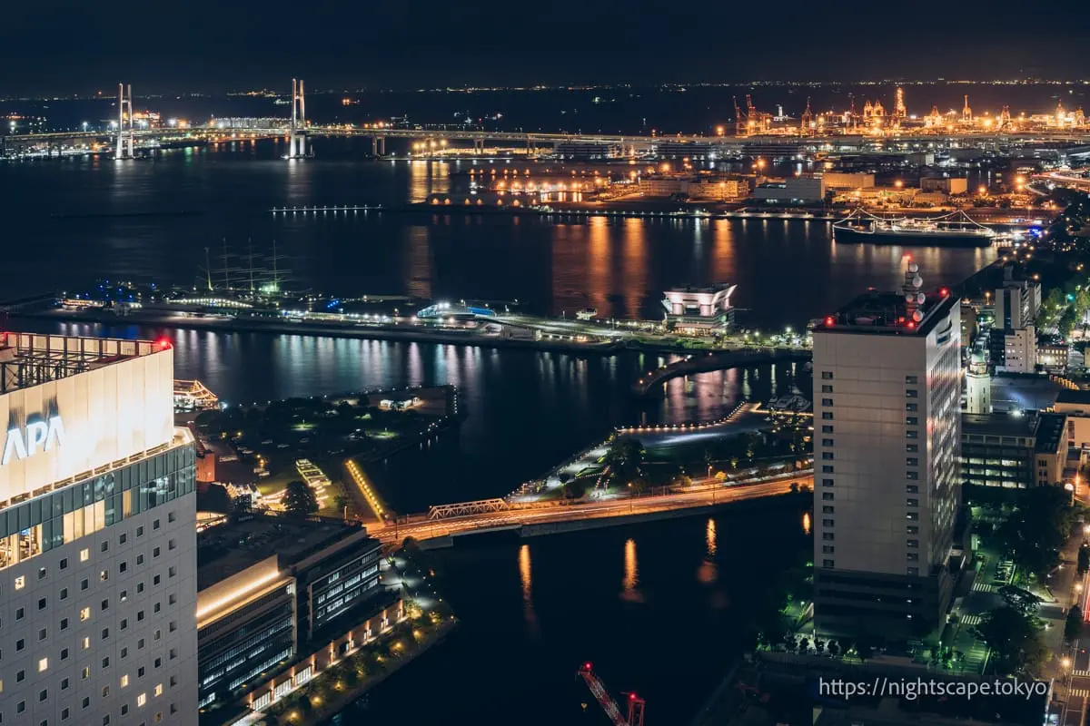 Yokohama Bay Bridge and Osanbashi Pier