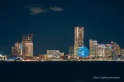 Night view of the Minato Mirai 21 area