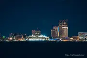 Luxury cruise ship docked at Osanbashi Pier