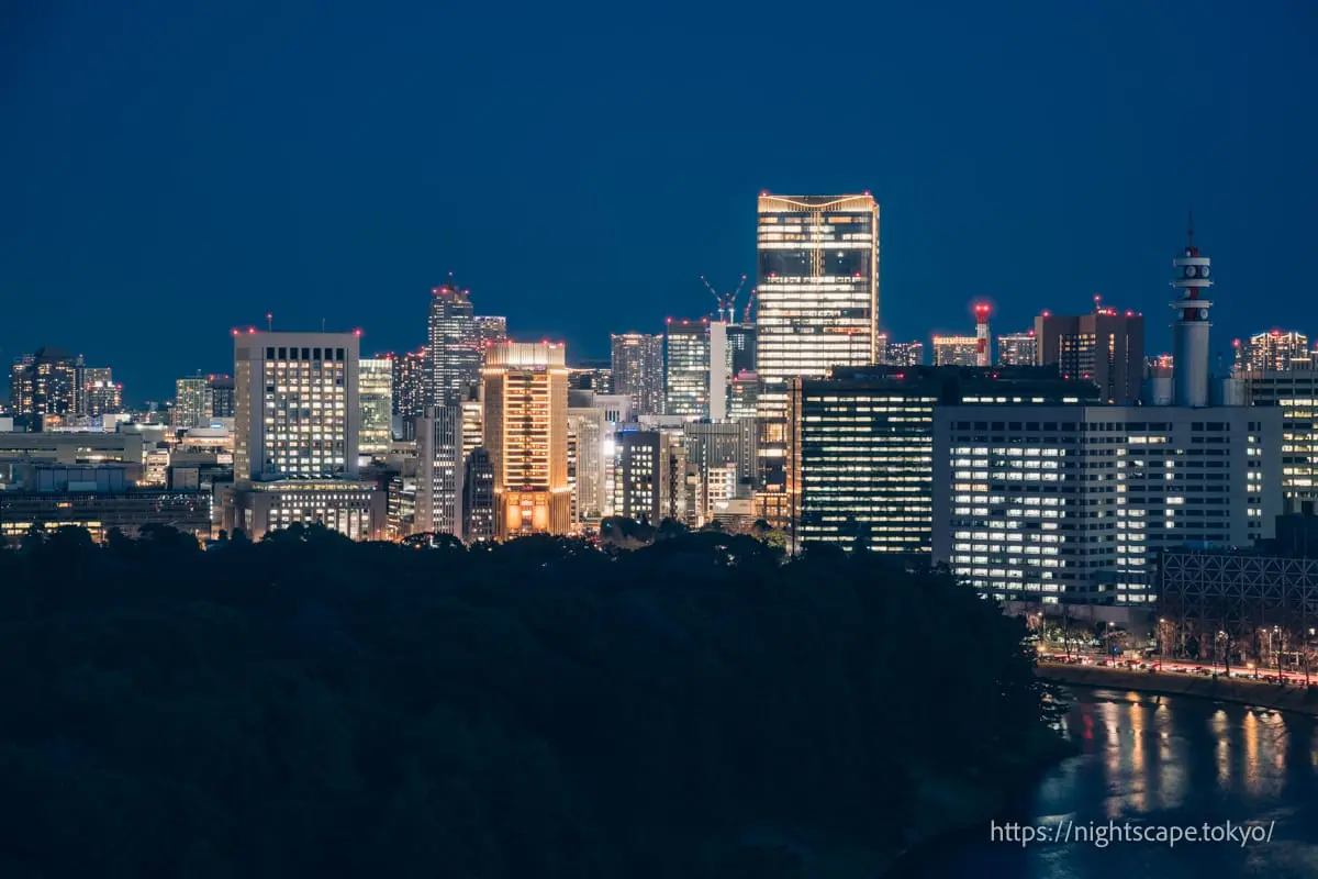 东京中城日比谷周边的夜景