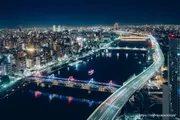 Night view from Observation Lounge Asahi Sky Room
