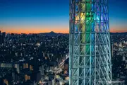 도쿄 스카이트리와 후지산