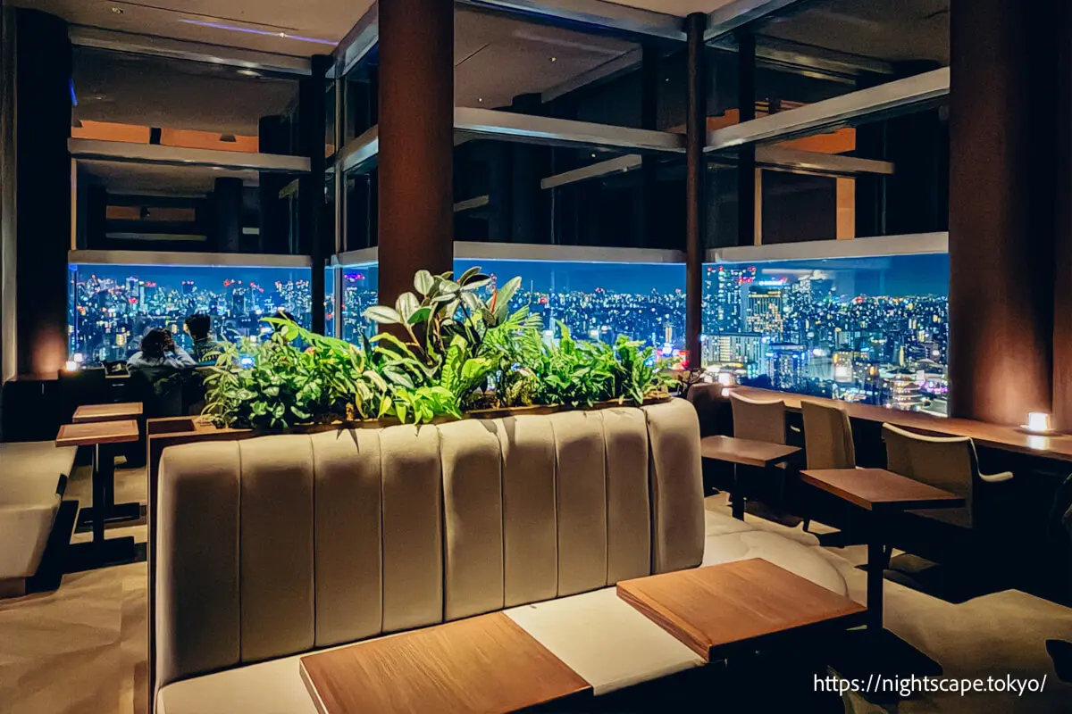 Interior atmosphere of Observation Lounge Asahi Sky Room