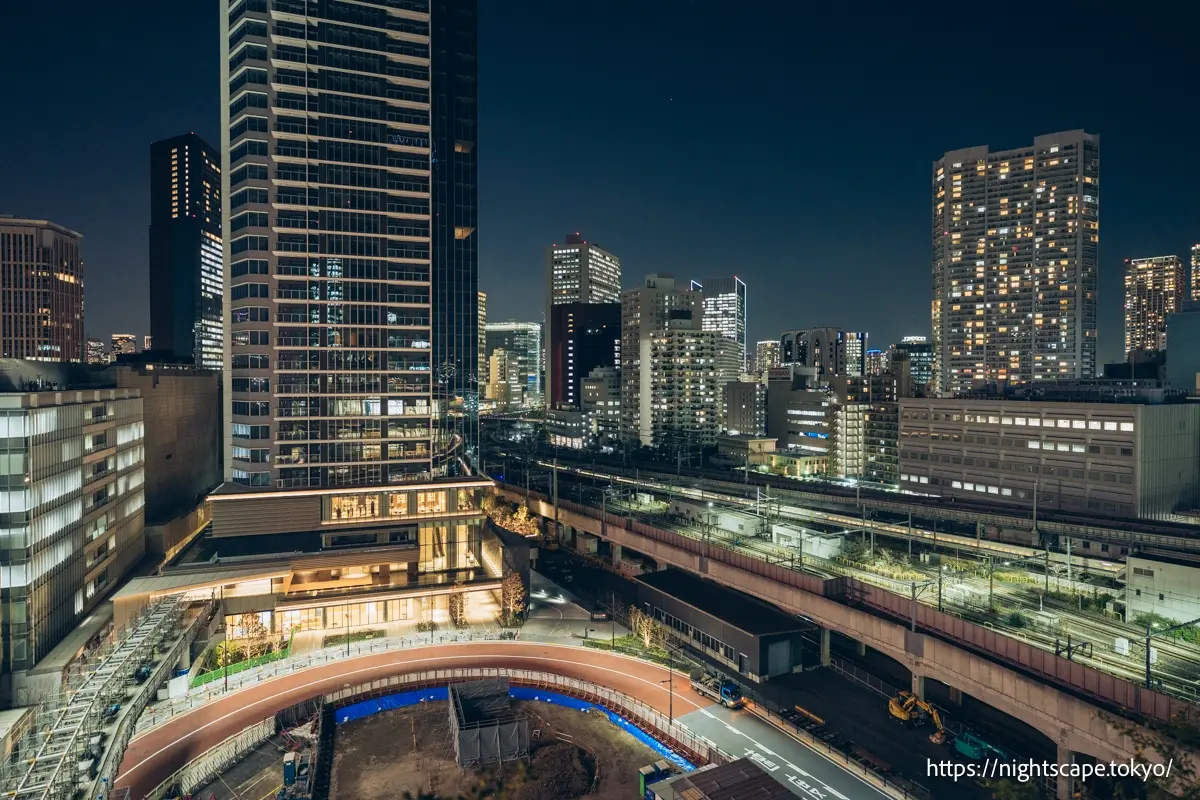 TAKANAWA GATEWAY CITY RESIDENCE付近の夜景